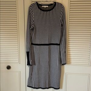 Houndstooth Sweater Dress (XL)